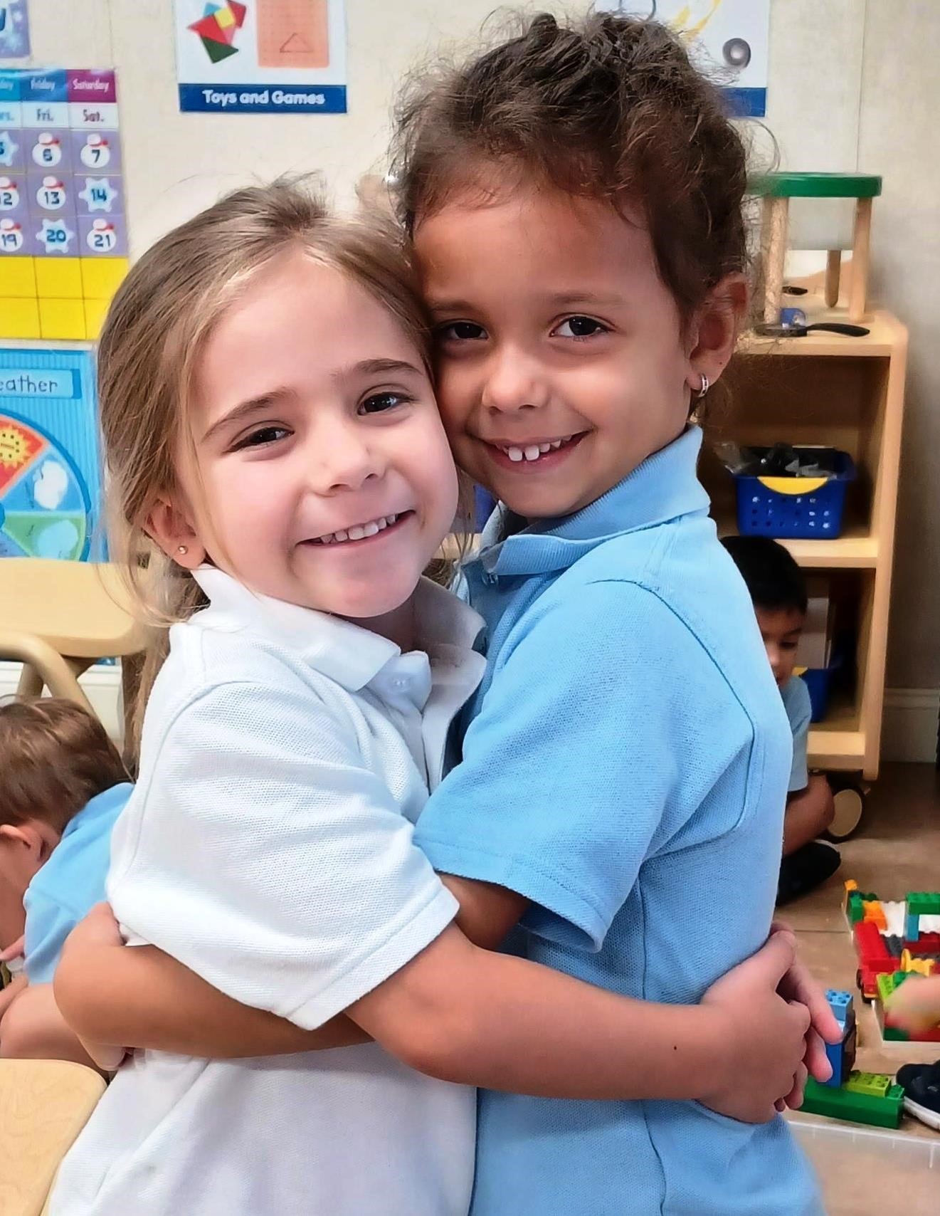 Preschool Students in Courtyard